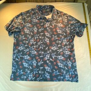 Roundtree Yorke Performance Men’s 3XT Tropical Short Sleeve Casual Dress Shirt